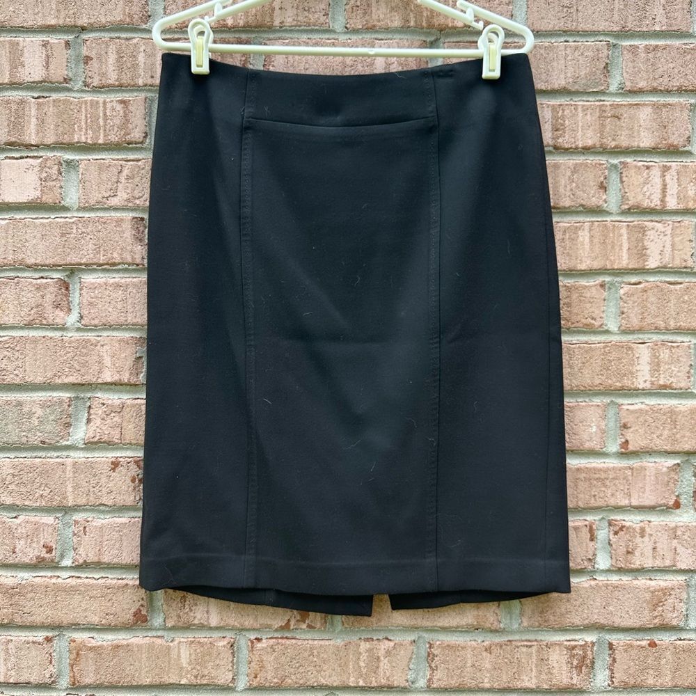 LOFT Black Pencil Skirt Knee-Length Work Style